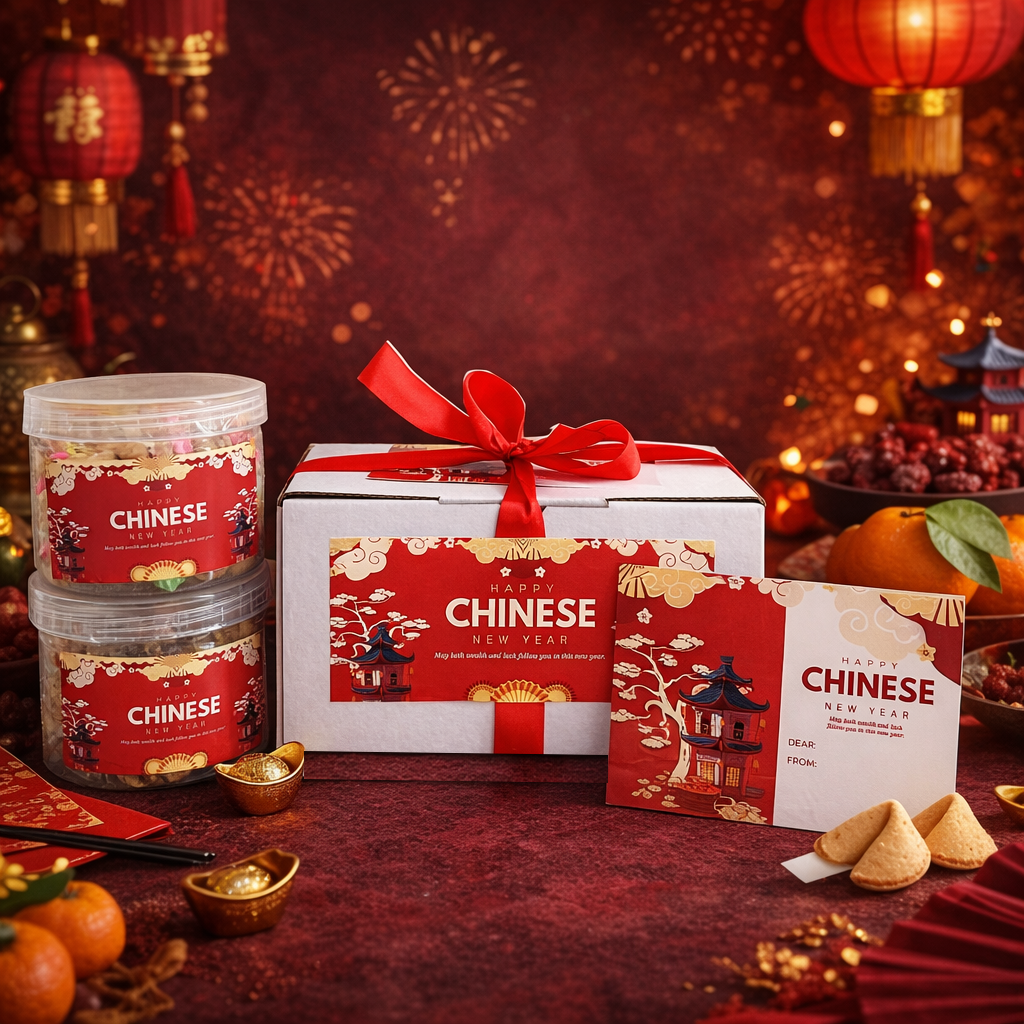 [Delish snacks] hampers Chinese New Year fill 2 jars (M) /parcel parcel parcel giftgift