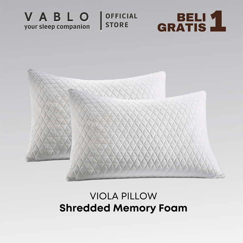 Vablo Viola bantal memory foam - BUY 1 GET 1 - micro memory foam Harga 82,000 rupiah*Gratis Ongkir