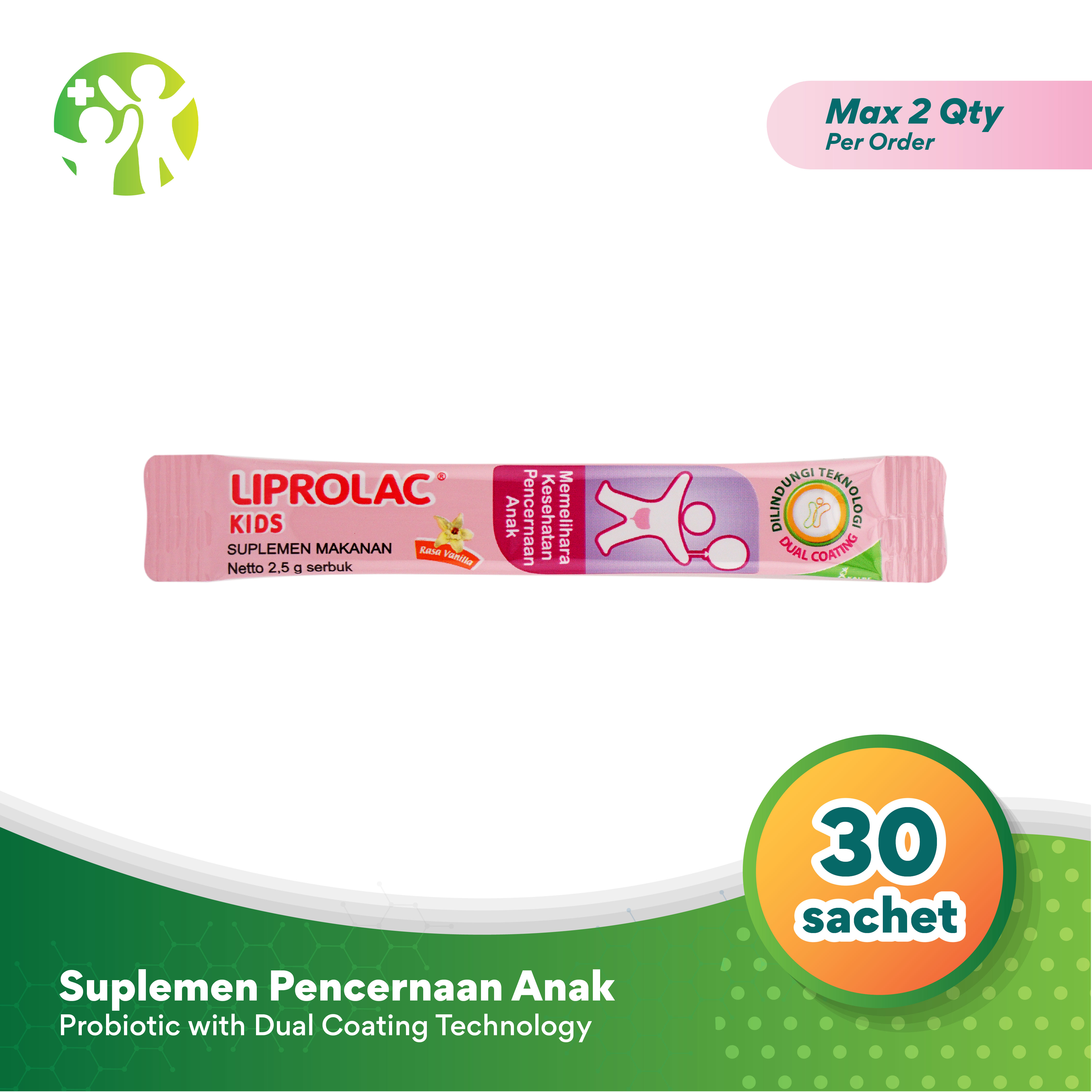 Liprolac - Suplemen Probiotik dan Prebiotik Anak Harga 265,200 rupiah*Gratis Ongkir