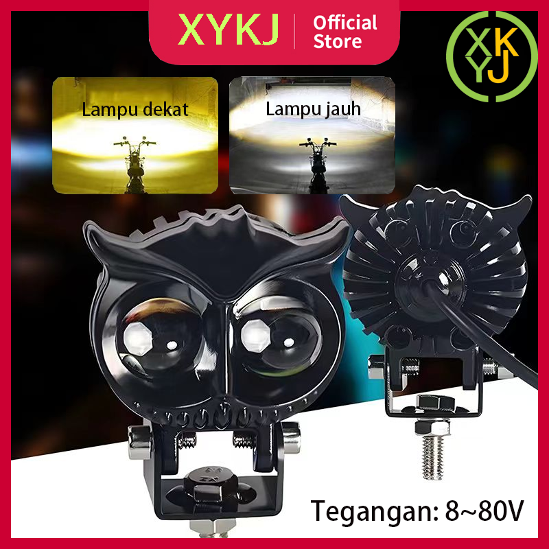 XYKJ Lampu Tembak Super Terang Lampu Laser Tembak CR7 Buat Motor Lampu Led Motor Depan Jauh Dekat Super Terang Harga 45,600 rupiah*Gratis Ongkir