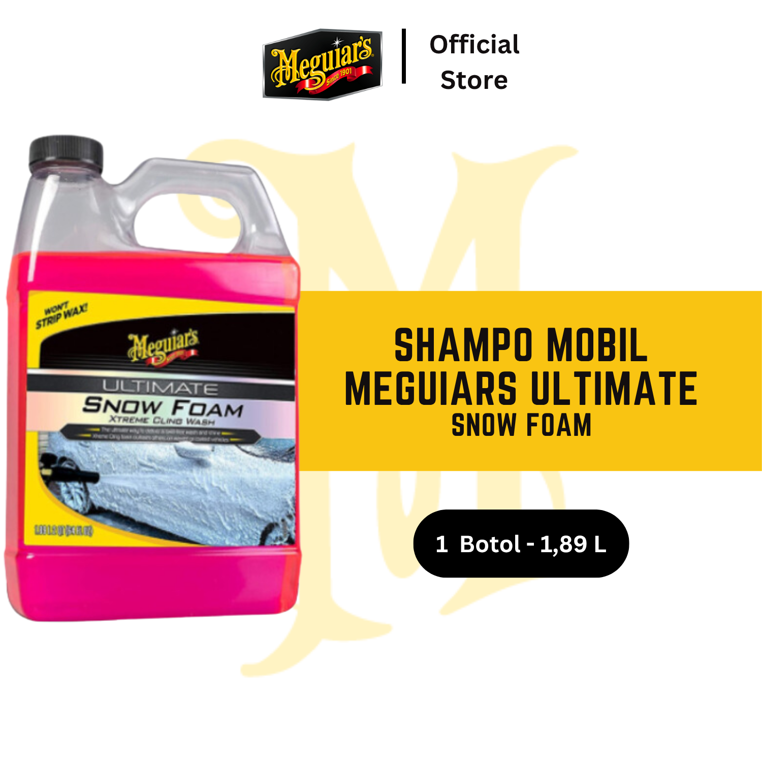 Meguiars Ultimate Snow Foam Xtreme Cling Wash G191564EU - Shampo Mobil Harga 612,000 rupiah*Gratis Ongkir