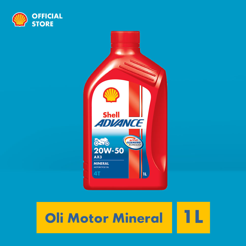 Motor oil Shell Advance AX3 20w-50 (1l) Harga 55,090 Ringgit*Penghantaran Percuma