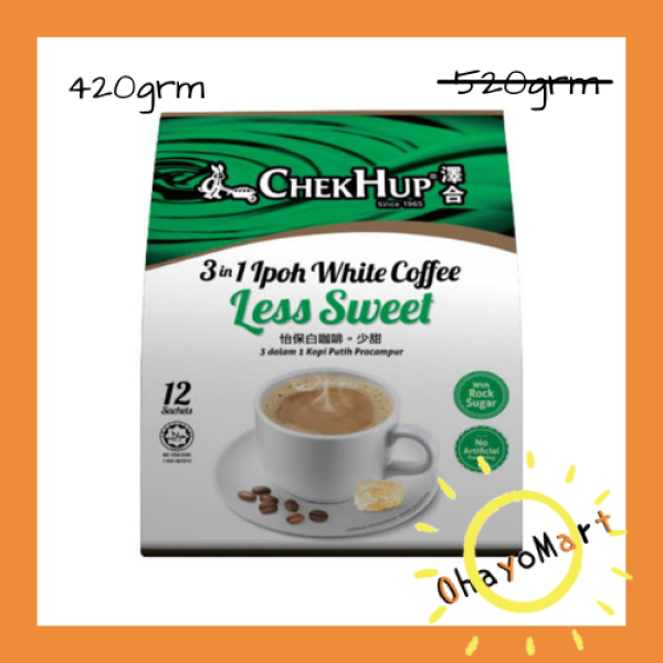 Chekhup White Coffee Less Sweet/ Chek Hup/ Isntant Coffee 420g