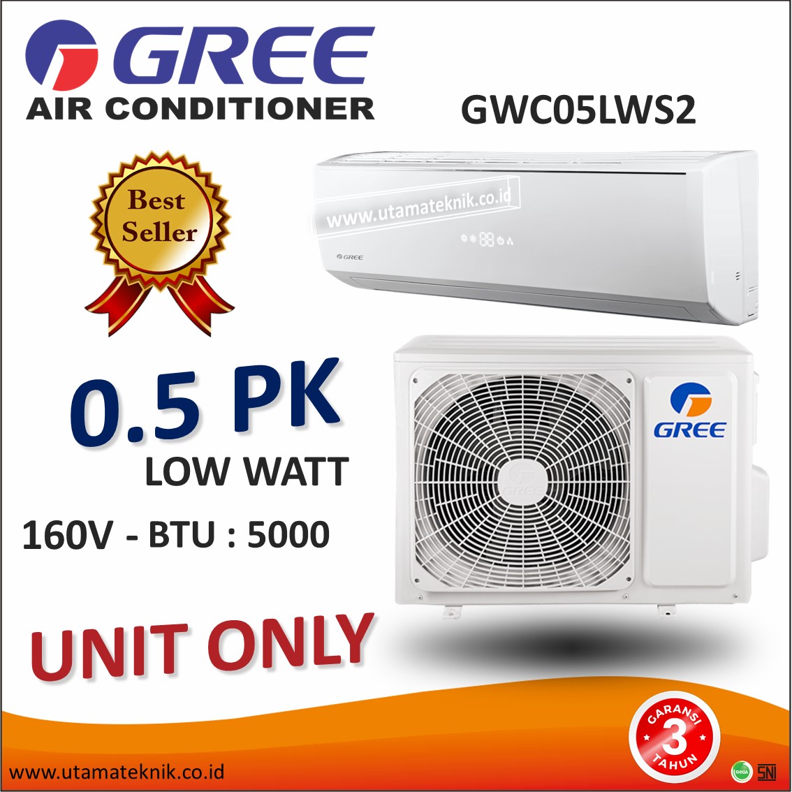 ac merk gree 1 2 pk