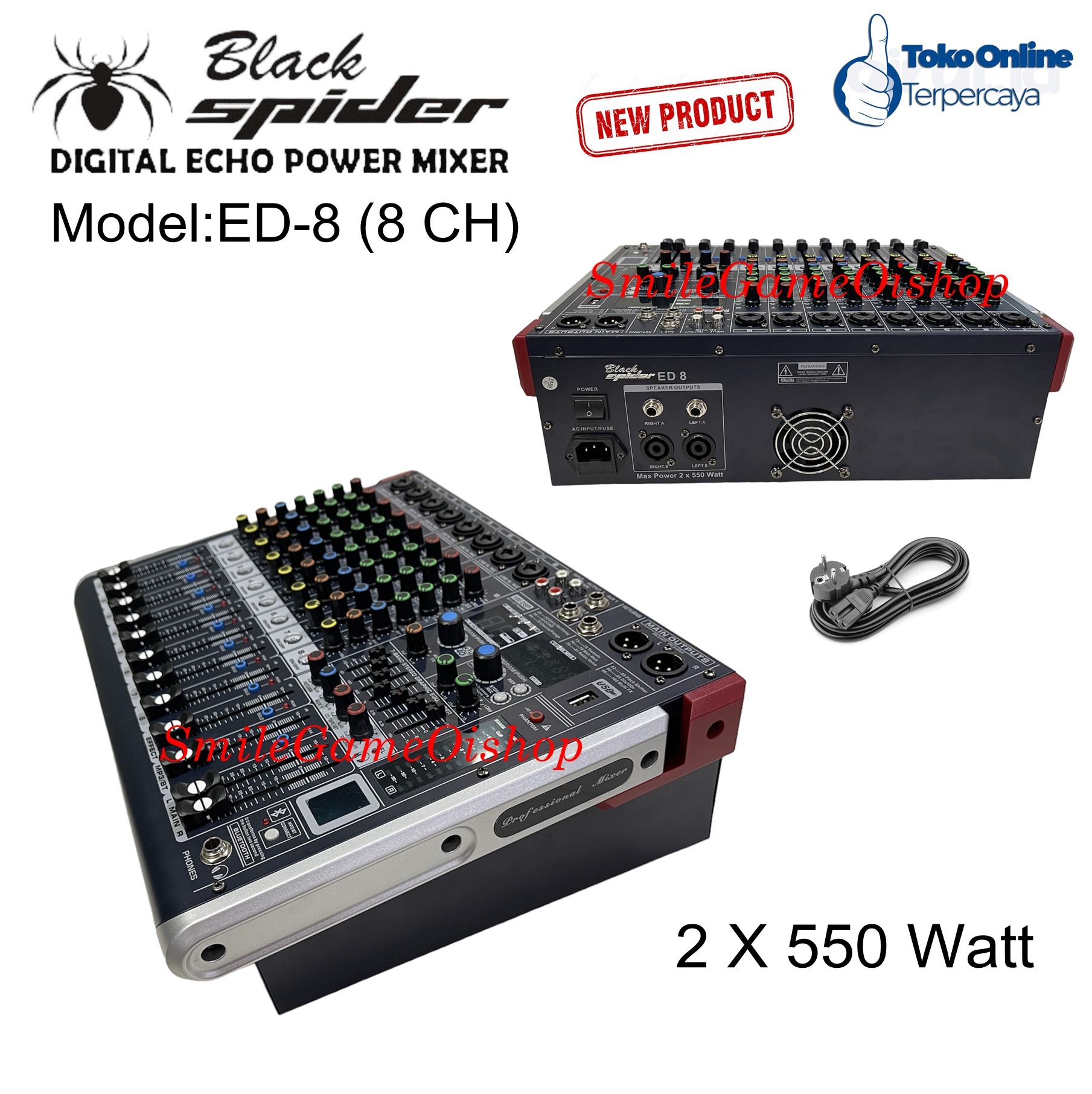Jual Mixer Black Spider 8 Channel Terbaru May 2024 Lazada.co.id