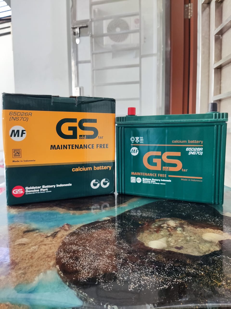 Aki Mobil Kering GS GOLDSTAR NS70 65D26R MF 12V68AH Toyota Isuzu Panther Diesel Bergaransi Harga 1,398,888 rupiah*Gratis Ongkir