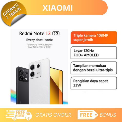 Xiaomi Redmi Note 13 5g 8/256Gb | Three Cameras 108 Mp Fhd+ Amoled Giá 2,318,000 Đồng*Miễn phí vận chuyển