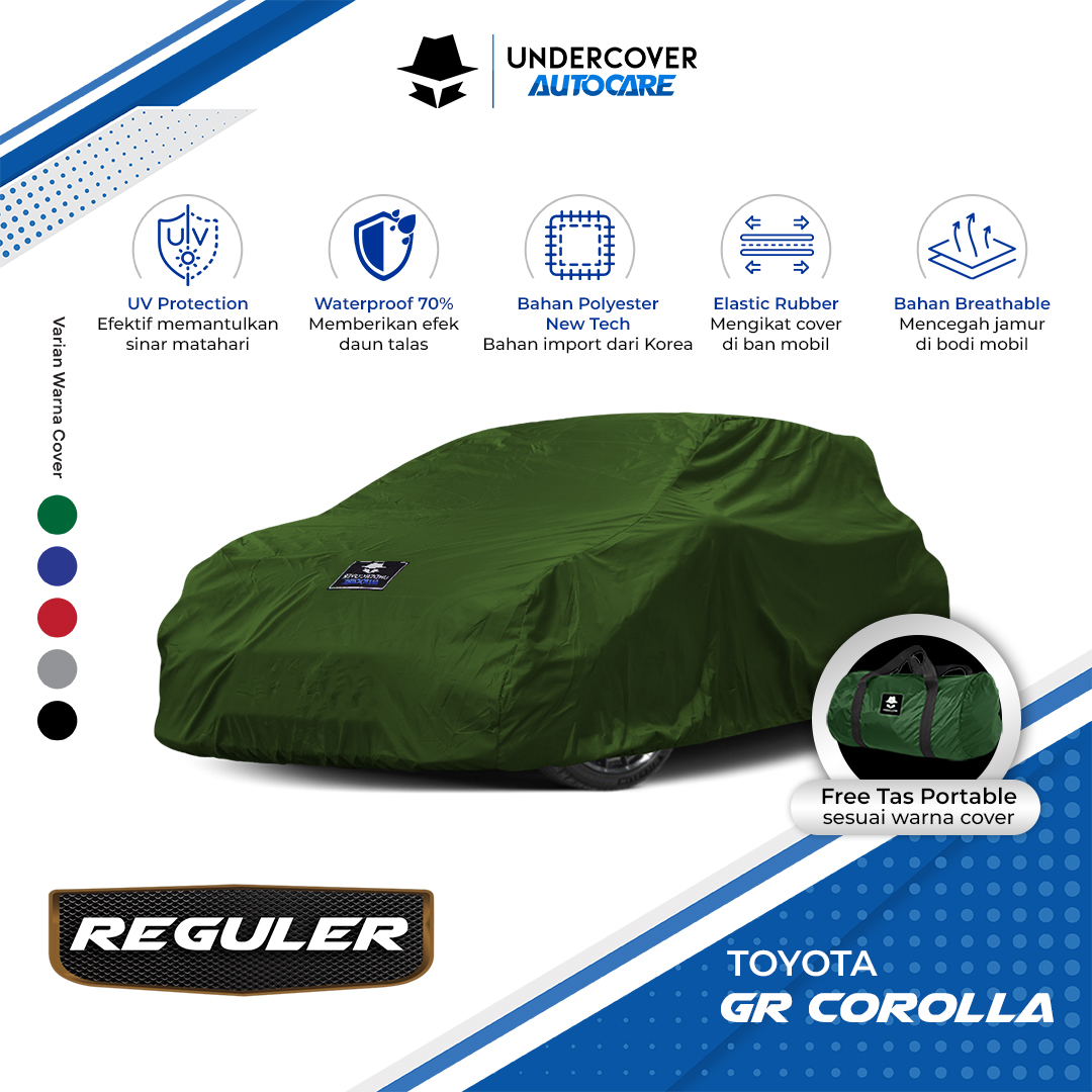 Undercover Autocare - Cover Mobil Toyota GR Corolla Reguler Harga 298,000 rupiah*Gratis Ongkir