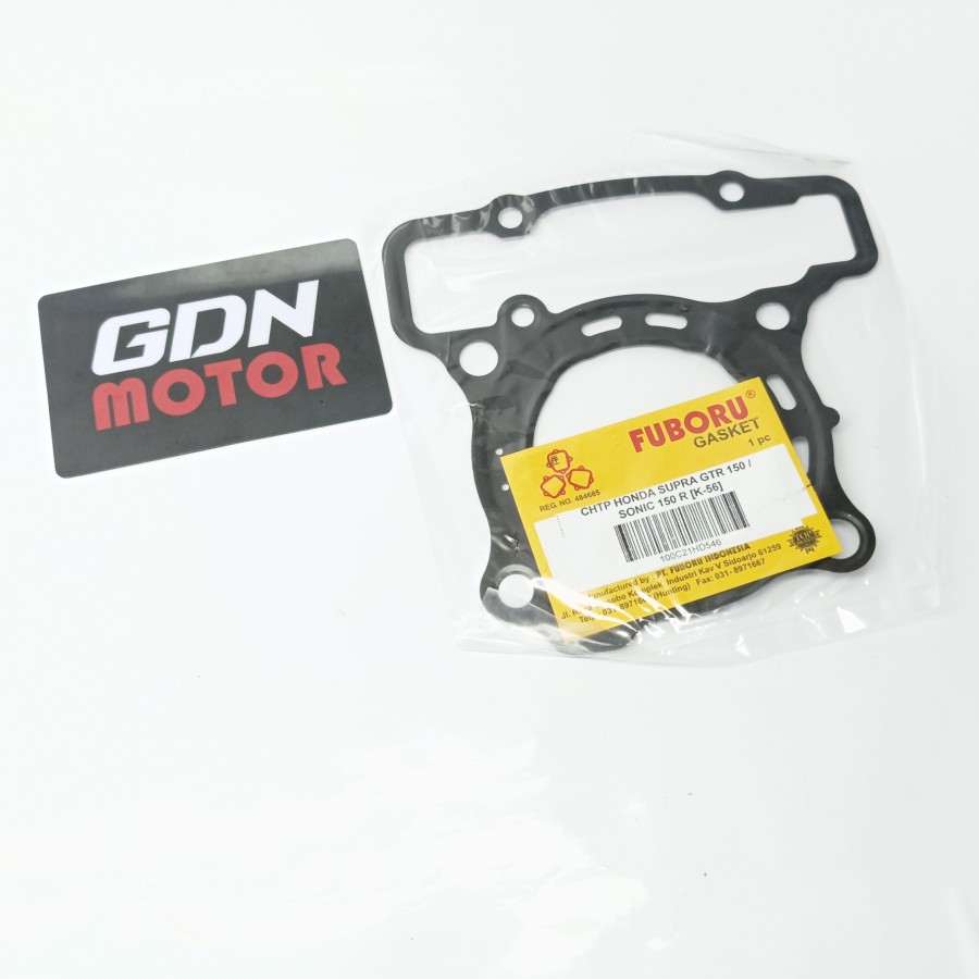 PAKING HEAD SUPRA GTR150/SONIC 150 R [K- 56] FUBORU GASKET Harga 15,000 rupiah*Gratis Ongkir