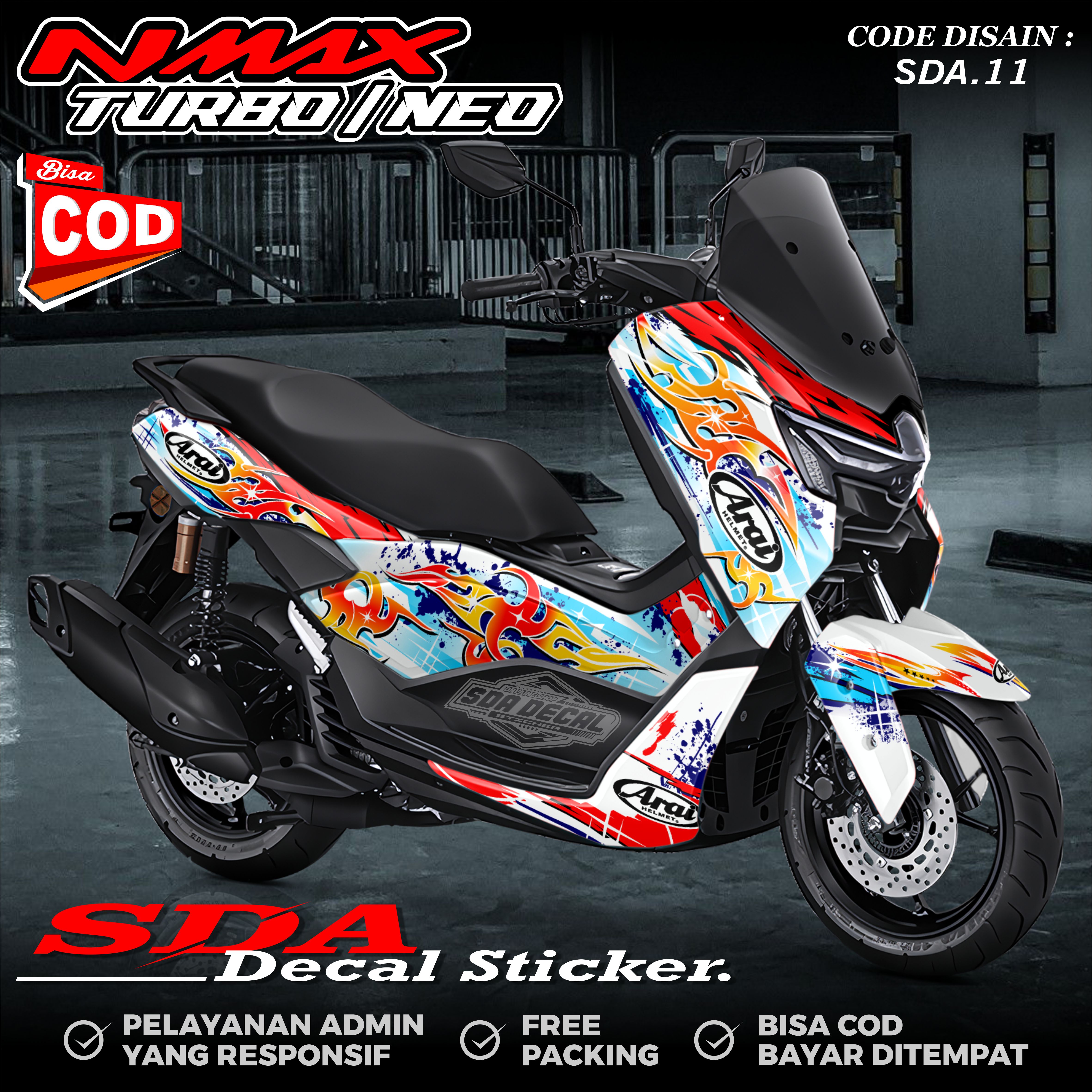 Decal Sticker Full Body Nmax Turbo / Neo 2024 Premium Racing Skotlet Variation Sda.011 Harga 290,000 rupiah*Gratis Ongkir