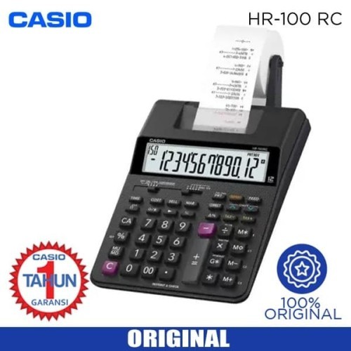 Casio Kalkulator Calculator Printer HR 100RC Original Lazada