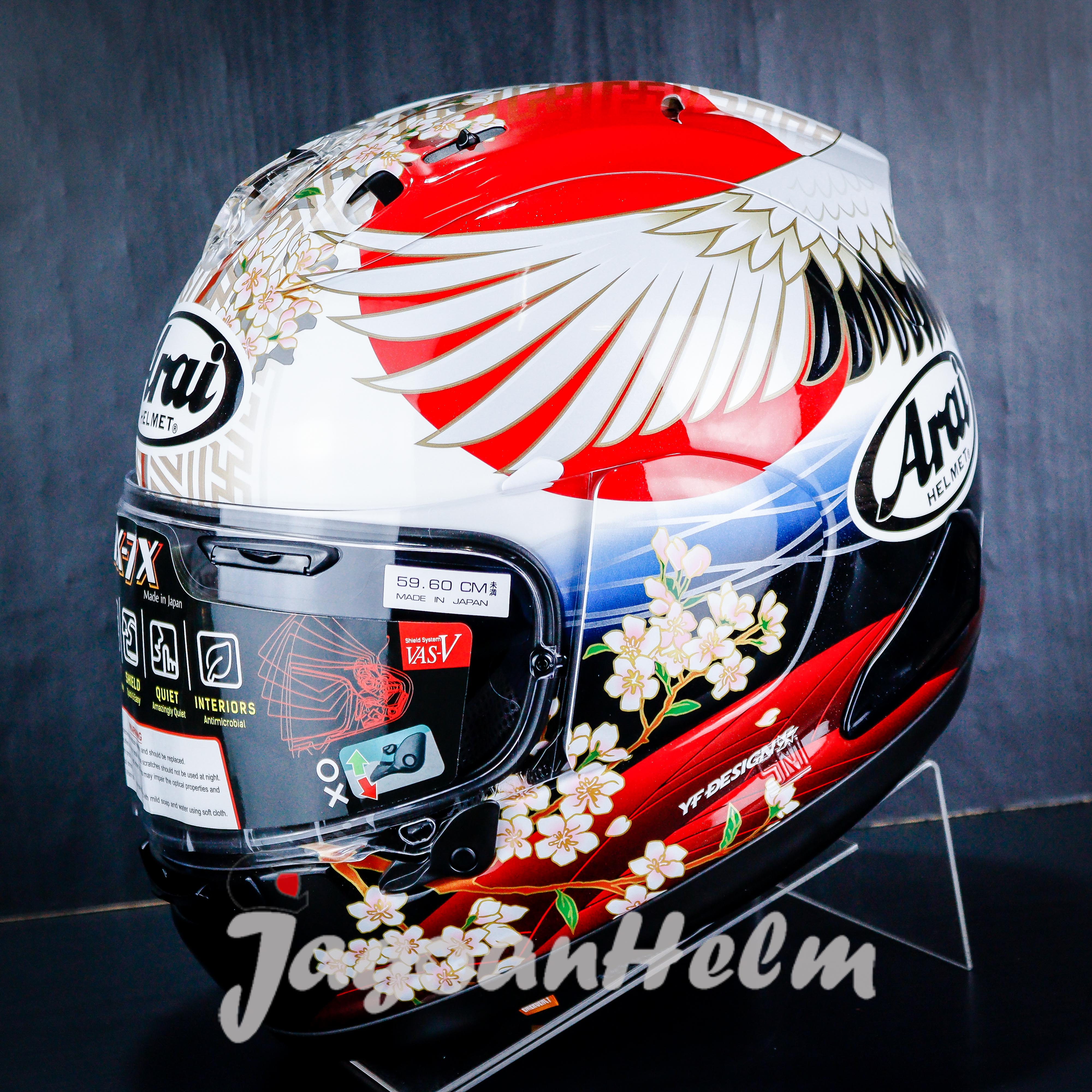ARAI HELM RX-7X TSUBASA | WHIT E RED BLUE | ARAI RX7X FULLFACE Harga 12,600,000 rupiah*Gratis Ongkir