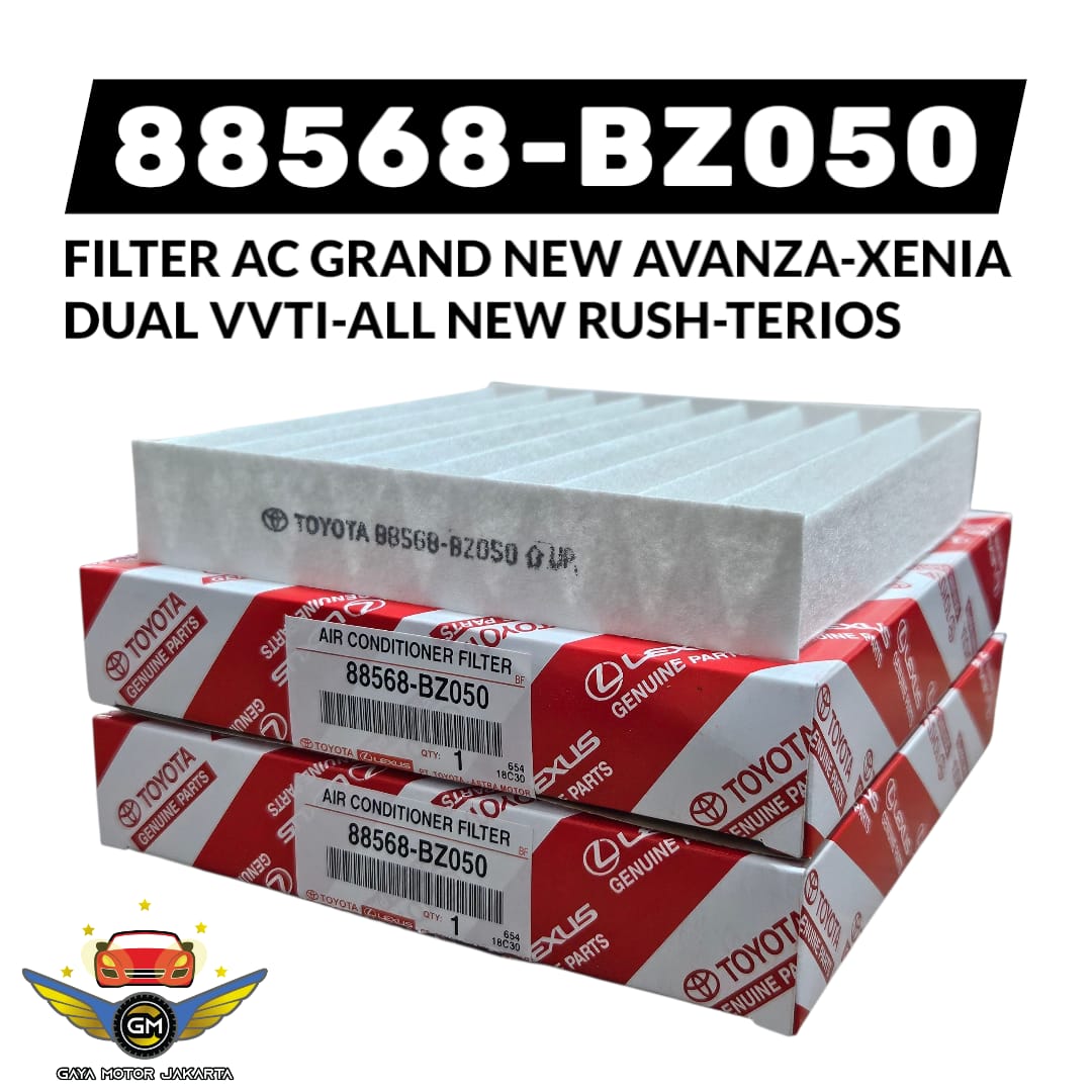 Filter AC / Filter Kabin Untuk Mobil : - Great New Xenia & Grand New Avanza Gen 3 (Tahun 2016-2021) - Grand Avanza Veloz 1.5 (Tahun 2016-2021) - All New Rush Dual VVTi (Setelah model konde) - All New Terios Dual VVTi (Setelah model konde) NOTE : PASTI P Harga 22,000 rupiah*Gratis Ongkir
