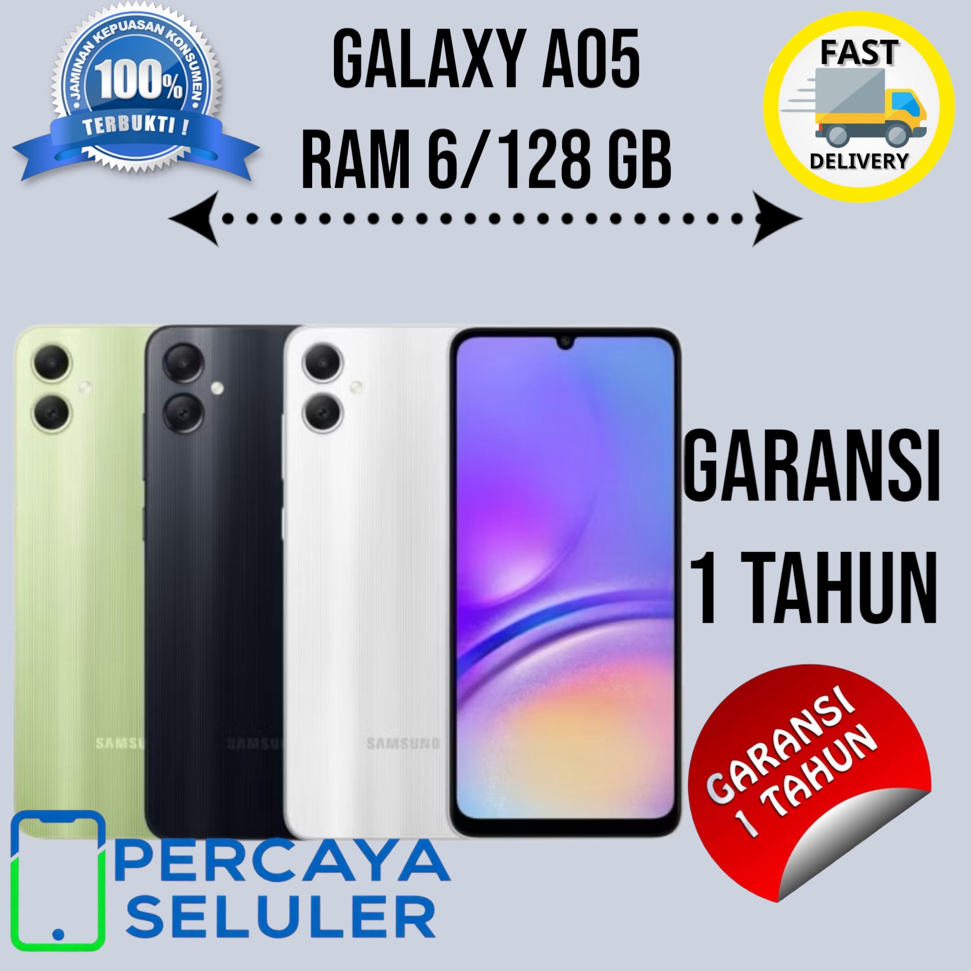 Samsung Galaxy A05 6/128Gb Kamera 50Mp 5000Mah Battery Garansi