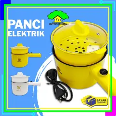MI-C520 Panci Elektrik 2IN1 Dengan Keranjang Kukus Motif Bebek / Panci Mie Instan Listrik Serbaguna / Panci Kukus
