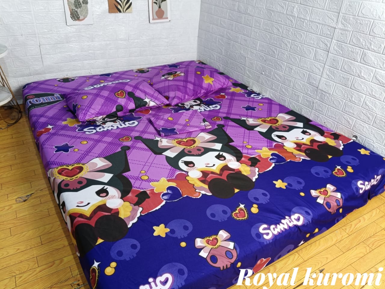Sprei Adem T20 Motif Kuromi Adem Halus Katun Disperse Premium
