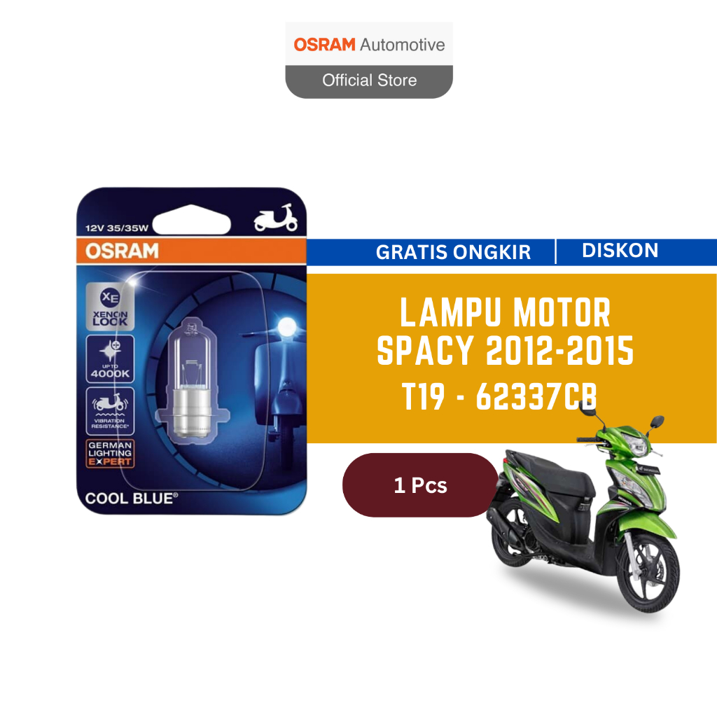 Osram Lampu Depan Motor Honda Spacy 2012 - 2015 62337CB Harga 20,700 Ringgit*Penghantaran Percuma