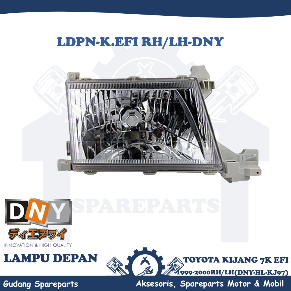 DNY Toyota Kijang front lamp 7K Fei 1999-2000 RH/LH DNY-HL-KJ00 Harga 650,000 rupiah*Gratis Ongkir