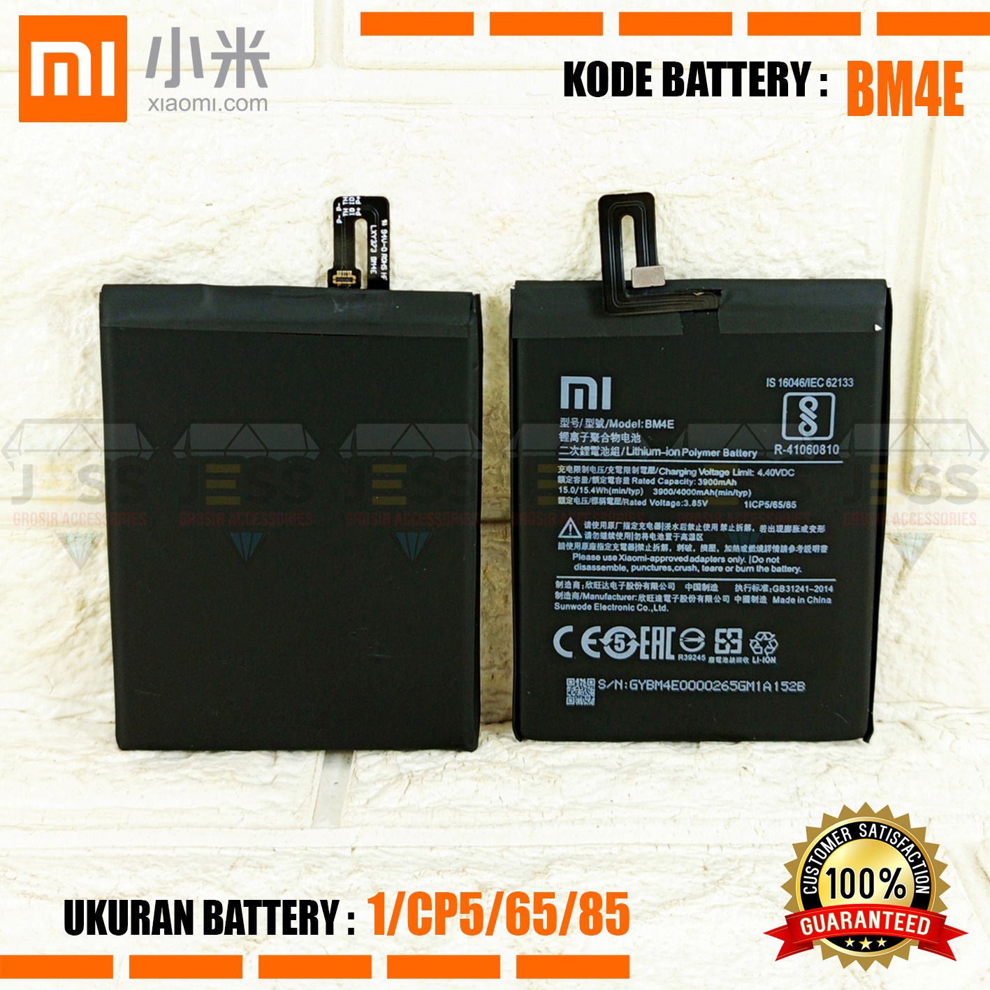 Batteria 4000mAh Per Xiaomi PocoPhone F1 Con Kit Di Smontaggio Incluso
