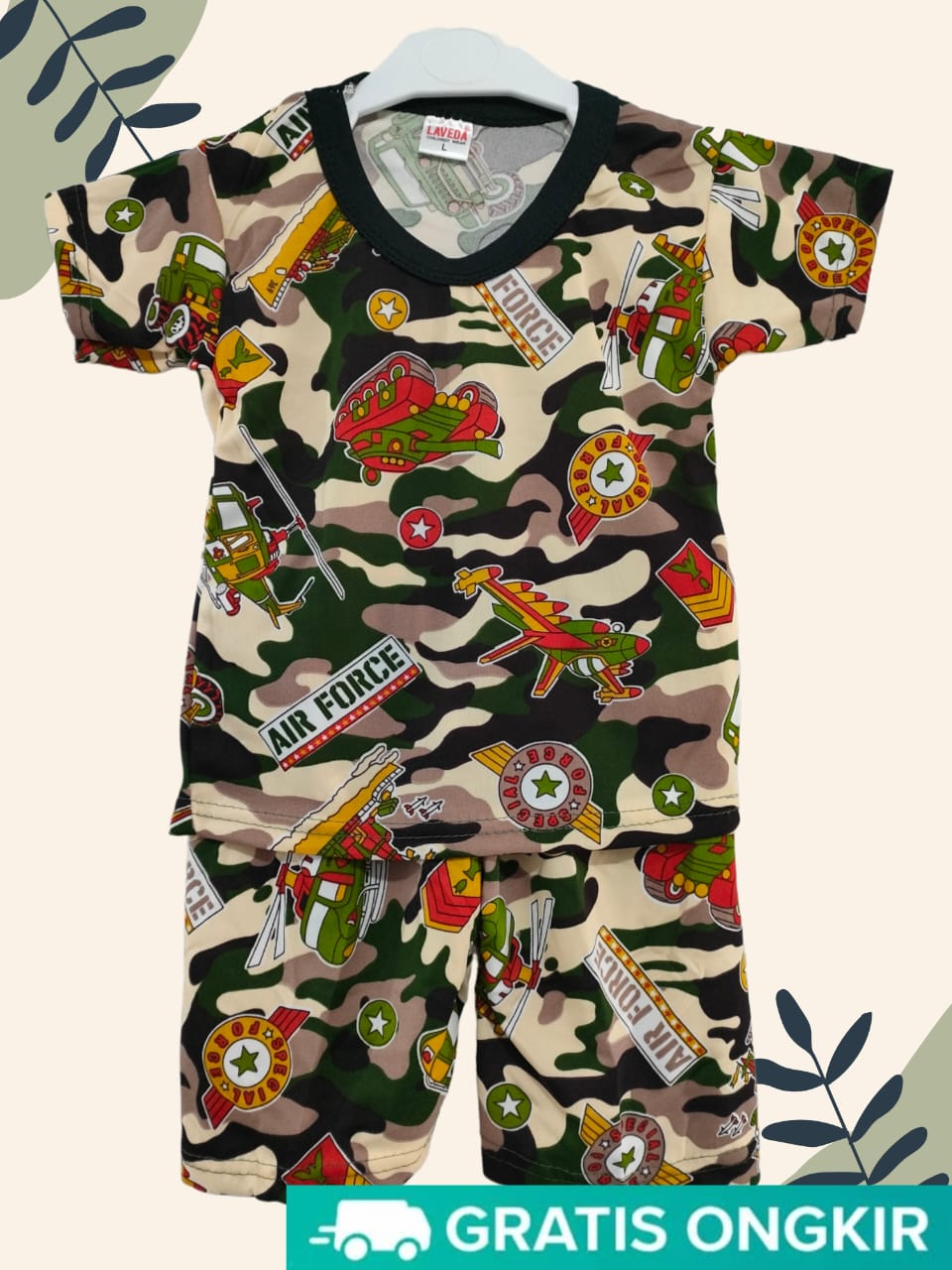 STELAN ANAK MOTIF ARMY FULL PRINT UNTUK SAMPAI TAHUN TERMURAH