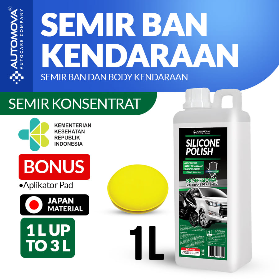 Automova Silicone Polish Tire Wax 1 Litre Harga 89,500 rupiah*Gratis Ongkir