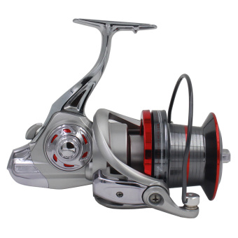 14 x 1 bantalan bola profesional jarak jauh lemparan Spinning Reel pancing surfing pening kiri kanan dilipat konversipegangan alat pemintal tali pancing - International