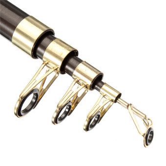 2,4 m teleskopik joran pancing laut tangan berputar batang memancing aksesori