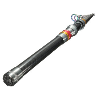 3.6 M Serat Karbon Ultra Portabel Perjalanan Teleskopik Joran Laut Berputar Tiang - Internasional