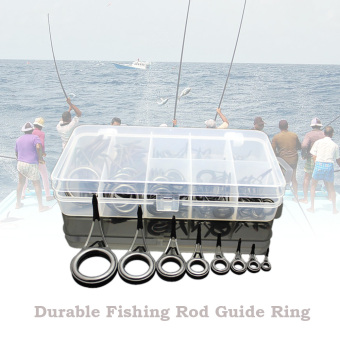 75 buah berbagai ukuran joran pancing berputar panduan Tip mata cincin Top Set perlengkapan perbaikan