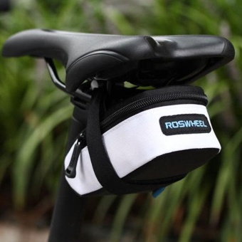 Gambar Bicycle Bike Outdoor Seat Saddle Back Frame Tube Bag PouchReflective Strip(White) L   intl