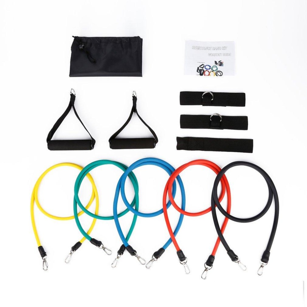 CHEER Lateks Fitness Training Belt Latihan Pita Peregangan Tali Aksesoris Set-Intl