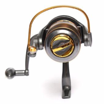 Debao Alat Gulungan Pancing DB6000A Metal Fishing Spinning Reel 10 Ball Bearing Reel Pancing Ikan Laut Sungai Fish Bahan Metal Aluminium Anti Karat Stainless Steel Gear Berkualitas for Rivers Tarikan Kuat - Gold