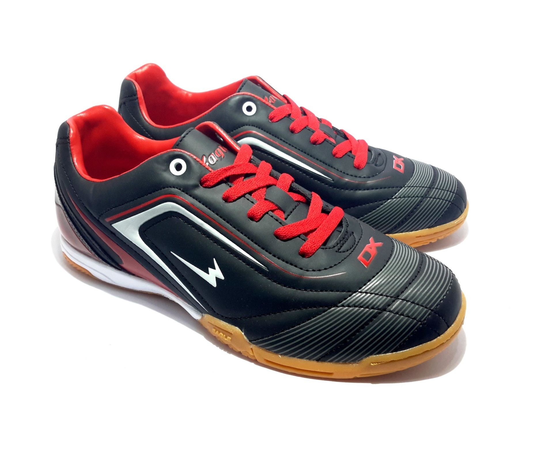 Belanja murah Eagle New Ventura Sepatu Futsal Black Dark Red White Eagle New Ventura Sepatu Futsal Black Dark Red White