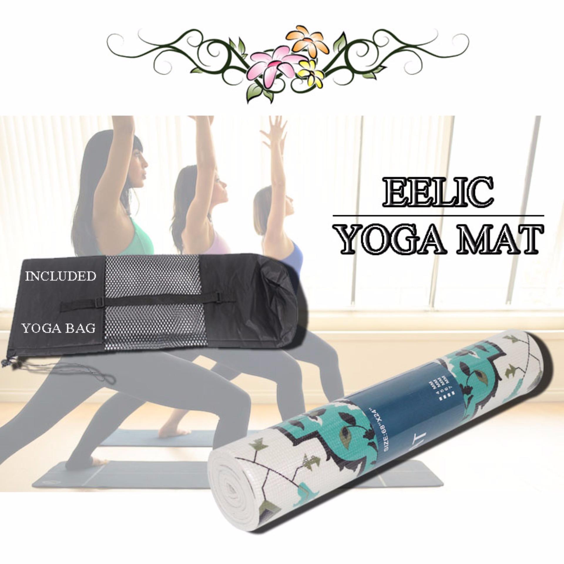 EELIC MAY-MT PUTIH - TOSCA Matras Yoga Mat Bintik Kotak 24\