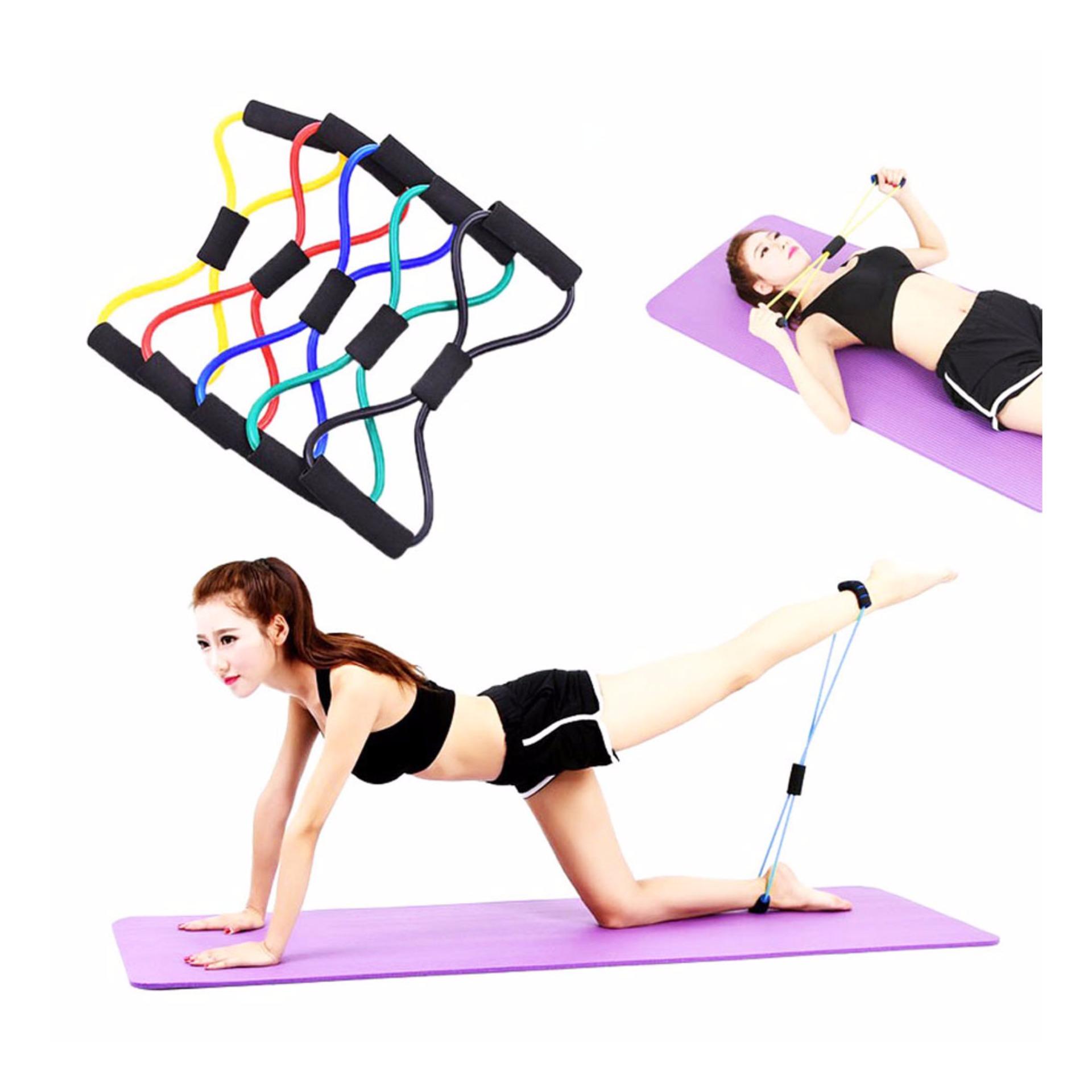 Exercise Elastic Band Fitness Equipment Yoga GYM (Tali Karet Elastis)