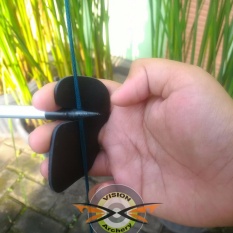 Finger Tab FT-01 Size S Genuine Leather | Pelindung Jari Tangan Kulit Asli Panah