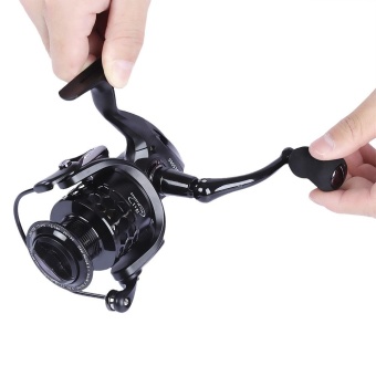 FISHDROPS Hollow-out Spinning Reel Fishing Tackle Lure with Exchangeable Handle(BE5000) - intl