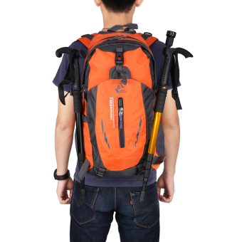 Harga Free knight 005 Outdoor Sports Backpack Hiking Camping Waterproof
Nylon Bag 40L(Orange) intl Online Review