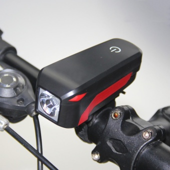 Gambar GETEK LED Speaker Bicycle Light Micro USB Charging Bike Head LampWith High DB Horn   intl
