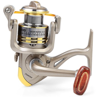 GS - 2000 Metal Spool Spinning Fishing Reel Folding Arm 12-Ball Bearing 5.1 : 1(2000) - intl