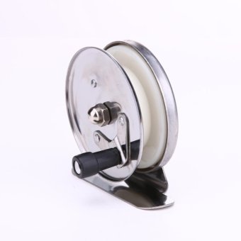 Ice Fishing Mini Pole Line Reel Rods Shrimp Metal Steel LightweightPortabl - intl
