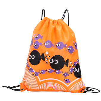 Dua Lapisan Waterproof Serut Ransel Tas Bahu Perjalanan Seorang .