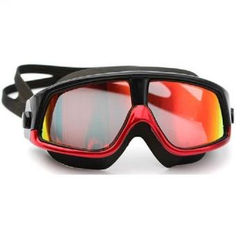 Kacamata Renang Large Frame Polarizing Anti Fog UV Protection -GOG-300 silver hitam