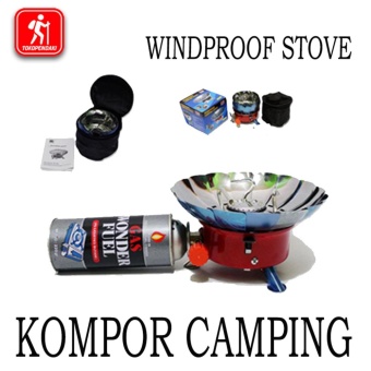 Gambar Kompor Windproof Camping Kovar ZT 203 Model Bunga Alat Masak Camping