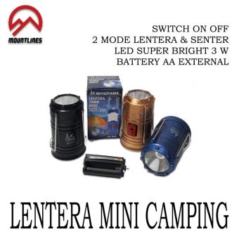Gambar Lampu Tenda Camping Lentera Senter Tarik Mini 3 Watt Super Bright Nyala Terang