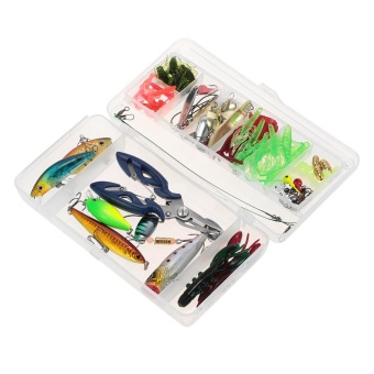 Gambar Produk Rinci Lixada 106pcs Lure Kit Set Spinner Crankbait Minnow Popper VIB Paillette Soft Hard Spoon Crank Baits Fishing Hooks Plier - intl Terkini