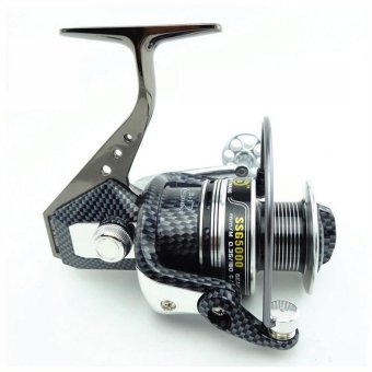 MermaidKnight Carbon Color Reel Metal Body 12+1 Ball Bearings 5.2:1Spinning Fishing Reel with Extra spool (1000 series) - intl