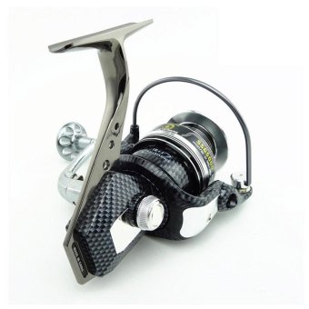 MermaidKnight Carbon Color Reel Metal Body 12+1 Ball Bearings 5.2:1Spinning Fishing Reel with Extra spool (1000 series) - intl