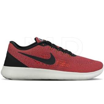 Gambar Nike Free RN Men s Running Shoes   Hyper Orange Ocean Fog Wolf Grey Black