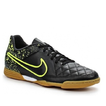 Nike Tiempo Rio II IC 631523007-Sepatu Futsal- Black/Volt